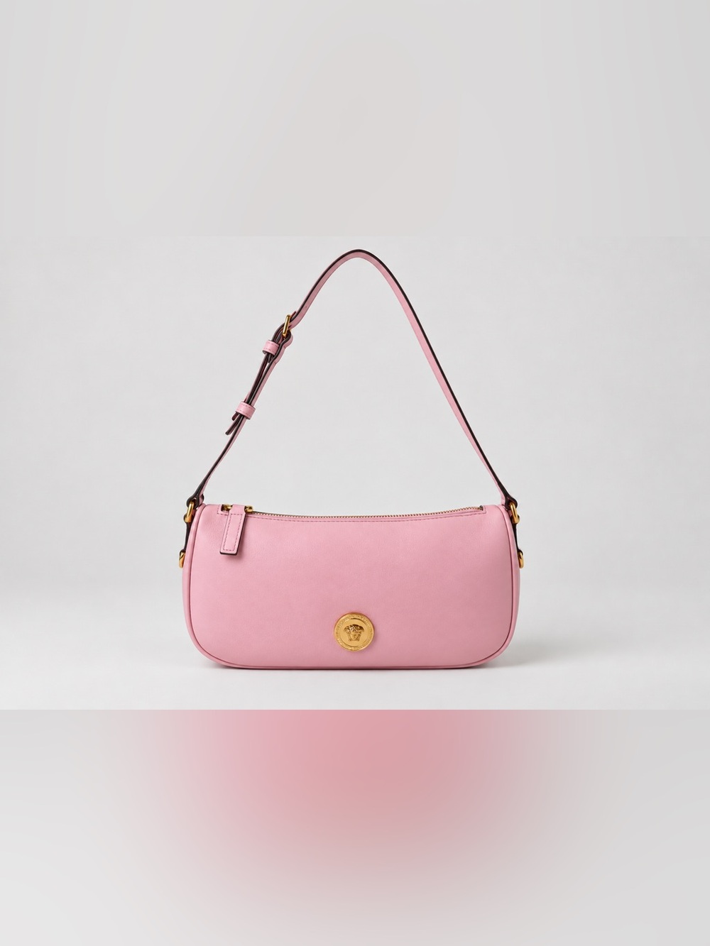 Versace Medusa Pink Leather Shoulder Bag